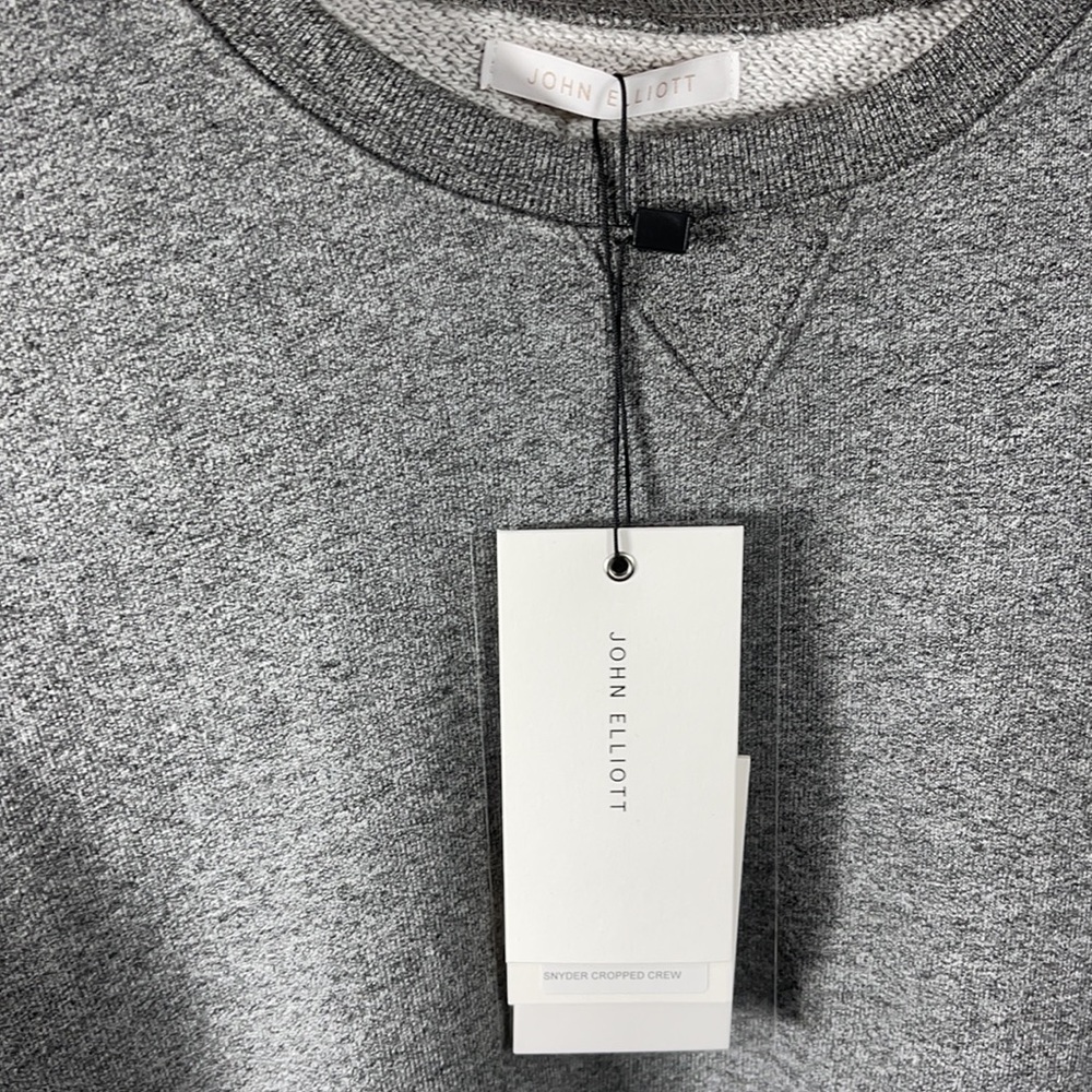 Brand new John Elliott  gray crop sweatshirt - Picture 2 of 5